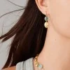 Marco Bicego Siviglia 18ct Yellow Gold Aquamarine and Diamond Drop Earrings