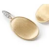 Marco Bicego Lunaria 18ct Yellow Gold 0.05ct Diamond-Studded Earrings OB1342 A B YW Q6