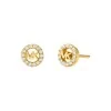 Michael Kors Fulton Pavé Logo Charm Necklace and Earrings Gift Set MKC1837SET