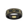 Gucci Icon 18ct Yellow Gold Black Ring YBC606826001