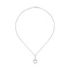 Gucci Horsebit White Gold Diamond Necklace YBB832321001