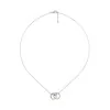 Gucci Icon 18ct White Gold GG Chain Necklace YBB A002R5 001