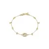Gucci Interlocking Gold 0.22ct Diamond Bracelet YBA729403003 - Size M