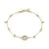 Gucci Interlocking Gold 0.22ct Diamond Bracelet YBA729403003 - Size M