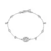 Gucci Interlocking White Gold Bracelet YBA729403003 - Size M