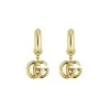 Gucci GG Running 18ct Yellow Gold Interlocking G Motif Earrings YBD582017001