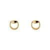 Gucci 18ct Yellow Gold Horsebit Stud Earrings YBD800098001