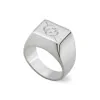 Gucci Interlocking Tag Sterling Silver Signet Ring YBC774046002
