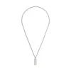 Gucci Tag Silver Necklace YBB774055002