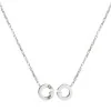 GUCCI Sterling Silver Interlocking Chain Necklet YBB853964001