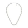 GUCCI Sterling Silver Interlinking Chunky Chain Necklace YBB853967001