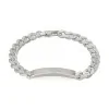 Gucci Interlocking Tag Chunky Silver Bracelet YBA774054001 - Size M