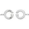 GUCCI Sterling Silver Interlocking Bracelet YBA853966001 17 - Size Medium