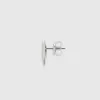 GUCCI Silver Blind For Love Heart Stud Earrings YBD854022001