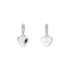 Gucci Blind For Love Silver Heart Drop Hoop Earrings YBD854106001