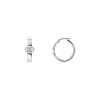 Gucci Interlocking Silver Hoop Earrings