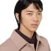 Gucci Interlocking Silver Hoop Earrings