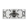 Gucci Signature Sterling Silver Bee Motif 9mm Ring YBC728304002