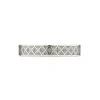Gucci Sterling Silver Diamante Engraved 4mm Ring YBC 843813 001