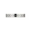 Gucci Sterling Silver Diamante Engraved 4mm Ring YBC 843813 001