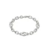 Gucci Interlocking Silver Chain Bracelet YBA620798002 - Size L