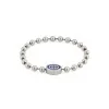 Gucci Silver and Blue Boule Bracelet YBA753437001 - Size L