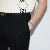 Gucci Trademark Leather Bracelet YBA797156001 - Size L