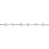 GUCCI Sterling Silver Staffa Chain Bracelet YBA875974001 17 - Size M