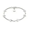 GUCCI Sterling Silver Staffa Chain Bracelet YBA875974001 17 - Size M