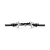 GUCCI Sterling Silver Black Chord Staffa Bracelet YBA876234001
