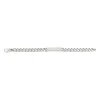Gucci Sterling Silver Diamante Engraved Chain Bracelet 19cm YBA 843602 001 19