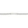 Gucci Sterling Silver Diamante Engraved Chain Bracelet 19cm YBA 843602 001 19