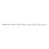 GUCCI Sterling Silver Staffa Chain Bracelet YBA875974001 18 - Size L