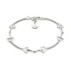GUCCI Sterling Silver Staffa Chain Bracelet YBA875974001 18 - Size L