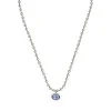 Gucci Silver and Blue Boule Necklace YBB753438002
