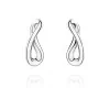 Georg Jensen Infinity Sterling Silver Earrings 3539284