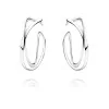 Georg Jensen Infinity Sterling Silver Hoop Earrings 3539267