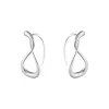 Georg Jensen Mercy Silver Drop Earrings 20001403