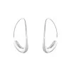 Georg Jensen Offspring Silver Open Hoop Earrings 10016947