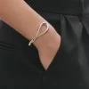Georg Jensen Mercy Silver Twist Bangle 20001405000M