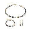 Coeur de Lion Gold Plated Brown Grey Black Mixed Bracelet 2839/30-1216