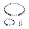 Coeur De Lion GeoCUBE® Precious Blue Moon Statement Necklace 3039100708