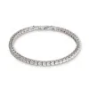 Coeur De Lion Silver Tone Crystal Tennis Bracelet 0600/30-1817