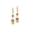 Coeur De Lion GeoCUBE® Iconic Mocha Mousse Earrings 2838201100