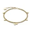 Olivia Burton Classic Mini Heart Gold Plated Double Chain Bracelet 24100460
