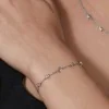 Olivia Burton Signature Celestial Mini North Star & Moon Silver Tone Bracelet 24100623