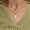 Olivia Burton Signature Celestial Star and Moon Silver Tone Pendant Necklace 24100468