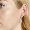Olivia Burton Celestial Moon & North Star Silver Huggie Hoops OBJCLE38