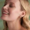 Olivia Burton Gold Celestial Sun Huggie Earrings 24100163