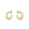 BOSS Live Yellow Gold-Tone Plated Ladies Hoop Earrings 1580690